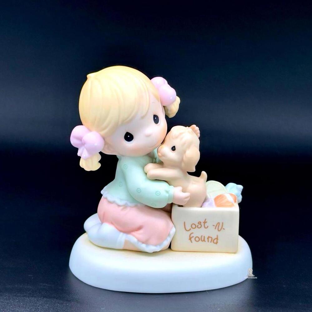 Precious Moments 'Lost & Found' Girl with Puppy Figurine